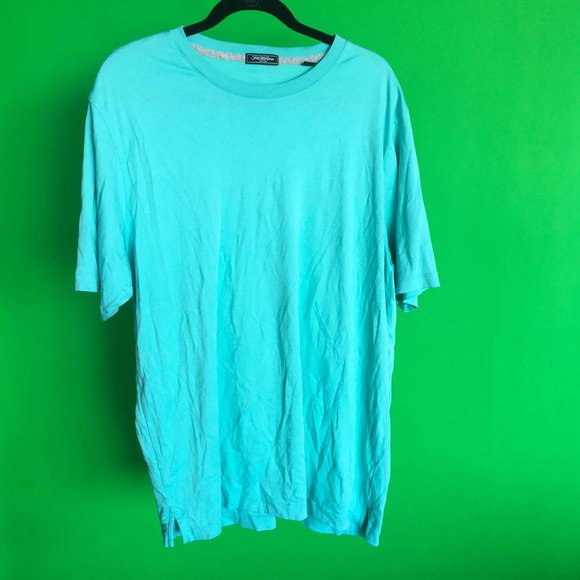 Men's Sak Fifth Avenue Turquoise T-Shirt - Picture 1 of 6